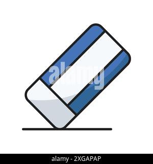 modèle de conception de vecteur d'icône de gomme en fond blanc Illustration de Vecteur