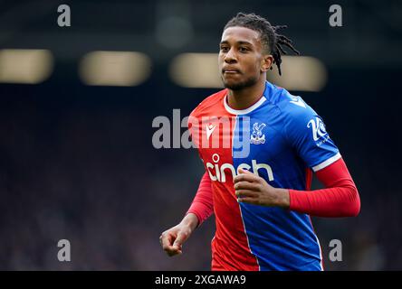 Photo du dossier datée du 27/04/24 de Michael Olise, qui a mis son dévolu à gagner de l'argenterie avec le Bayern Munich après avoir terminé son déménagement de Crystal Palace. Date d'émission : lundi 8 juillet 2024. Banque D'Images