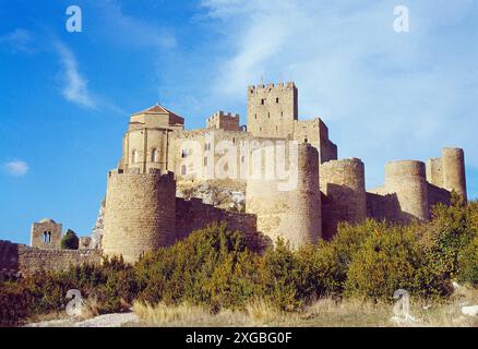 Château. Loarre, province de Huesca, Aragon, Espagne. Banque D'Images