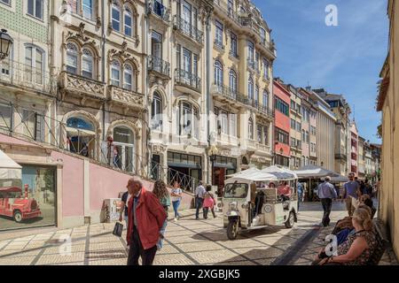 R. visc. Da Luz dans la ville de Coimbra, Portugal, Europe Banque D'Images