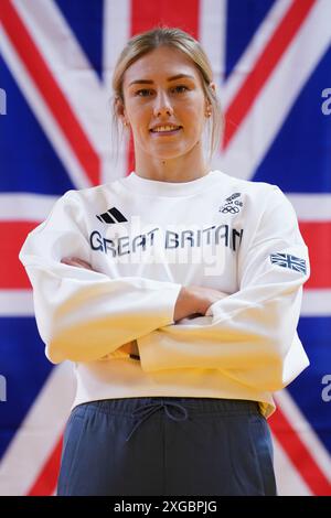 Emma Reid à la British Judo Association au campus Walsall de l'Université de Wolverhampton. Date de la photo : lundi 8 juillet 2024. Banque D'Images