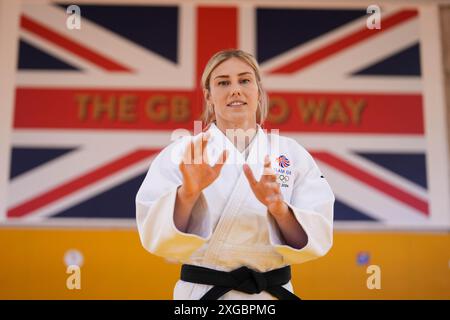 Emma Reid à la British Judo Association au campus Walsall de l'Université de Wolverhampton. Date de la photo : lundi 8 juillet 2024. Banque D'Images