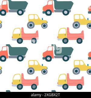 motif sans couture de transport Illustration de Vecteur