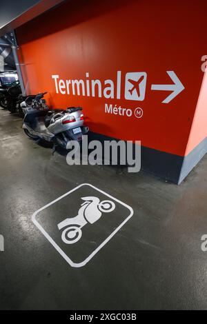 EXTENSION M14 VERS L'AÉROPORT D'ORLY Banque D'Images