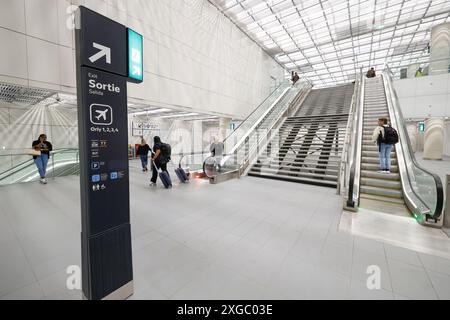 EXTENSION M14 VERS L'AÉROPORT D'ORLY Banque D'Images