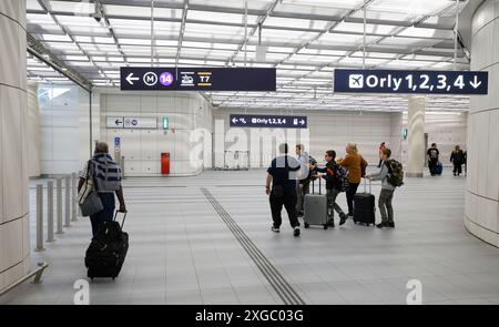 EXTENSION M14 VERS L'AÉROPORT D'ORLY Banque D'Images