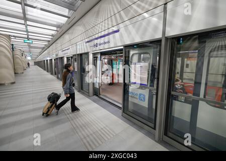 EXTENSION M14 VERS L'AÉROPORT D'ORLY Banque D'Images