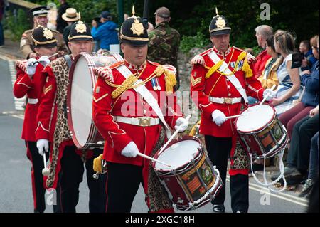 Ingleton 1940s Weekend, Ingleton, Yorkshire, Angleterre, 5-8 juillet 2024. Banque D'Images