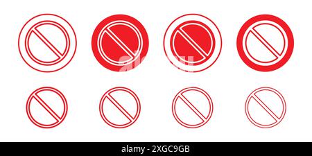 Ignorer la collection d'ensembles de logos vectoriels d'icônes pour l'interface utilisateur de l'application Web Illustration de Vecteur