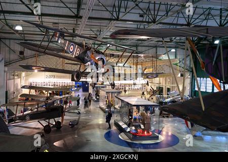 Royaume-Uni, Middlesex, Hendon, le Royal Air Force Museum, la salle de la première Guerre mondiale Banque D'Images