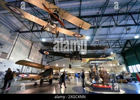 Royaume-Uni, Middlesex, Hendon, le Royal Air Force Museum, la salle de la première Guerre mondiale Banque D'Images