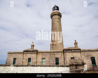 Le phare d'Ardnamurchan point, en Écosse, le point le plus à l'ouest du continent britannique. Banque D'Images