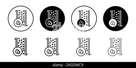 Collection de logos vectoriels d'icônes de flux sanguin pour l'interface utilisateur de l'application Web Illustration de Vecteur