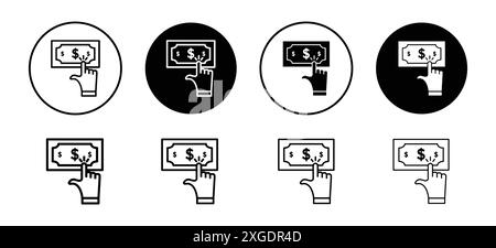 Collection de jeu de logo de vecteur d'icône de paiement par clic pour l'interface utilisateur de l'application Web Illustration de Vecteur