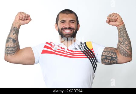 Bruxelles, Belgique. 08 juillet 2024. Le judoka belge Toma Nikiforov photographié lors d’un photoshoot pour le Comité Olympique belge BOIC - COIB en prévision des Jeux Olympiques de Paris 2024, à Bruxelles, lundi 08 juillet 2024. BELGA PHOTO VIRGINIE LEFOUR crédit : Belga News Agency/Alamy Live News Banque D'Images