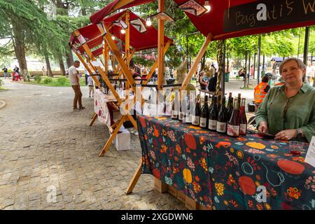 Kutaisi, Géorgie - 15 juin 2024 : Kutaisi accueille le Zarzeimi Food Festival avec le soutien de l'Organisation des Nations Unies pour l'alimentation et l'agriculture an Banque D'Images