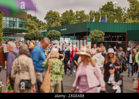 Londres, Londres, Grande-Bretagne. 8 juillet 2024. Impressions lors des Championnats de Wimbledon (crédit image : © Mathias Schulz/ZUMA Press Wire) USAGE ÉDITORIAL SEULEMENT! Non destiné à UN USAGE commercial ! Crédit : ZUMA Press, Inc/Alamy Live News Banque D'Images