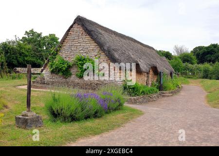 Village médiéval de Cosmeston Country Park, pays de Galles du Sud. Prise en juillet 2024 Banque D'Images