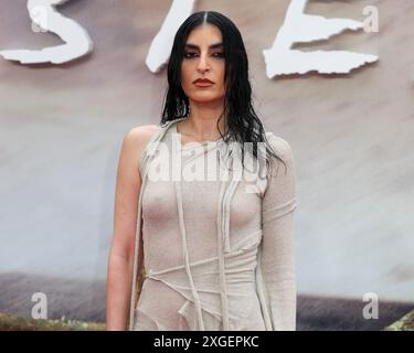 Londres, Royaume-Uni. 08 juillet 2024. Nassia Matsa assiste à la première européenne des Twisters au Cineworld de Leicester Square, Londres. (Photo de Cat Morley/SOPA images/SIPA USA) crédit : SIPA USA/Alamy Live News Banque D'Images