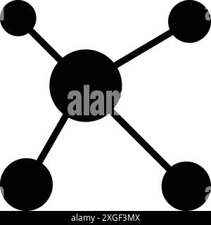 Icône pour les molécules, atomique Illustration de Vecteur