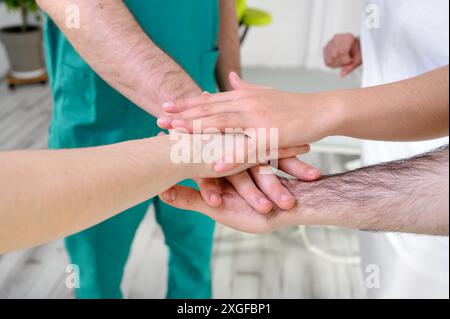 Groupe de professionnels de santé unifiés. Photo de haute qualité Banque D'Images