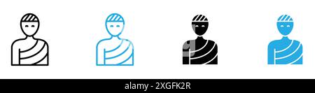 Collection de jeu de logo vectoriel d'icône Hajj pour l'interface utilisateur de l'application Web Illustration de Vecteur