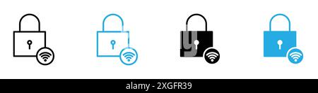 Collection de logos vectoriels d'icône de verrouillage intelligent pour l'interface utilisateur de l'application Web Illustration de Vecteur