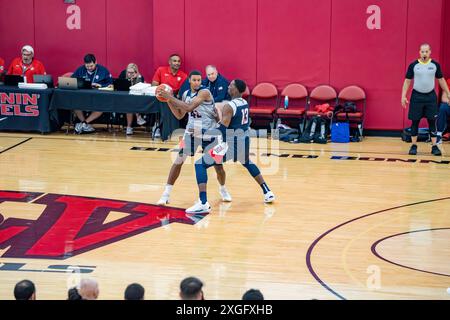 Joueurs de la NBA s'entraînant au camp de basket-ball américain pour les Jeux olympiques d'été Banque D'Images