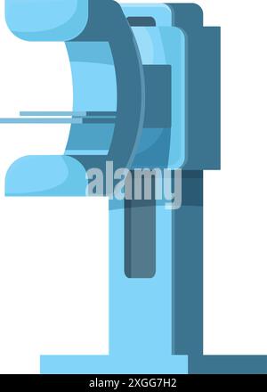 Matériel médical moderne montrant la machine de tomodensitométrie scanner debout au laboratoire Illustration de Vecteur