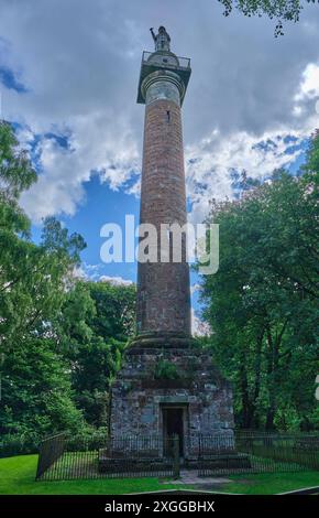 Le monument à Hawkstone Follies, Hawkstone Park, Weston-under-Redcastle, Shrewsbury, Shropshire Banque D'Images