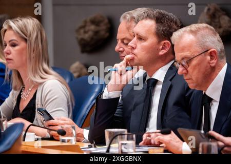 2024-07-03 Dutch Tweede Kamer débat en plénière DEN HAAG, PAYS-BAS - 3 JUILLET: Eelco Heinen VVD lors du débat plénier à la Tweede Kamer le 3 juillet 2024 à Den Haag, pays-Bas Den Haag Tweede Kamer pays-Bas contenu non disponible pour redistribution aux pays-Bas directement ou indirectement par des tiers. Droit d'auteur : xJohnxBeckmannx Banque D'Images