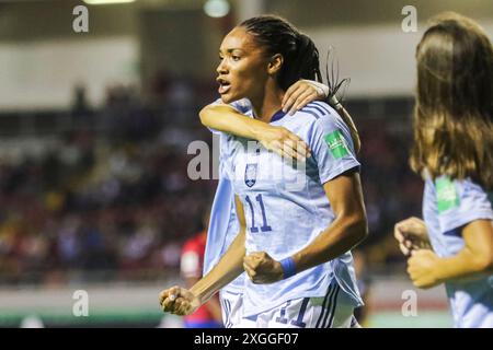 Salma Paralluelo, de l'Espagne, lors de la Coupe du monde féminine U-20 de la FIFA, Costa Rica, contre Espagne, le 13 août 2022 Banque D'Images