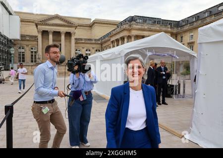 Marseille, France. 09 juillet 2024. Gilles Bader/le Pictorium - arrivée des députés à l'Assemblée nationale - 09/07/2024 - France/Provence-Alpes-Côte d'Azur/Marseille - arrivée des députés à l'Assemblée nationale, en particulier du groupe écologiste avec Sandrine Rousseau crédit : LE PICTORIUM/Alamy Live News Banque D'Images