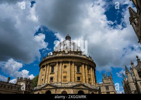 Centre d'Oxford, Radcliffe Sq, The Cam, Université d'Oxford, Oxfordshire, Angleterre, Royaume-Uni, GB. Banque D'Images