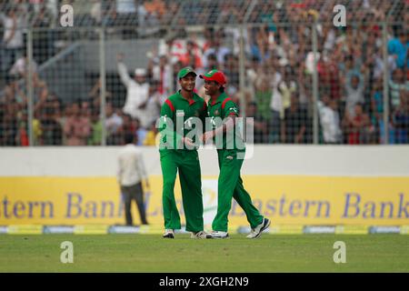 Bangladesh-Nouvelle-Zélande One Day Inter National (ODI) cinquième et dernier match de cinq séries de matchs au Sher-e-Bangla National Cricket Stadium à Mirpur, DH Banque D'Images