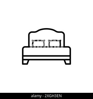 Collection de logo vectoriel d'icône de lit ou groupe de pack de paquet Illustration de Vecteur