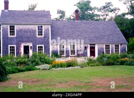 La maison historique Hopkins à Brewster, Massachusetts, États-Unis, approx. 1996 Banque D'Images