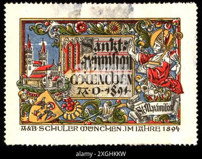 Géographie / voyage, Allemagne, villes et communautés, Munich, Églises, SAINT MAXIMILIAN, AUTORISATION-DROITS-SUPPLÉMENTAIRES-INFO-NON-DISPONIBLE Banque D'Images