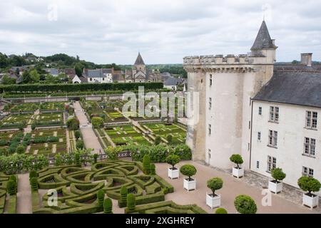 Château de Villandry, les jardins Banque D'Images