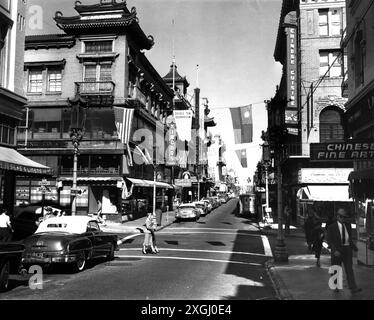 Géographie / voyage historique, États-Unis, villes et communautés, San Francisco, Californie, CHINATOWN, AUTORISATION-DROITS-SUPPLÉMENTAIRE-INFO-NON-DISPONIBLE Banque D'Images