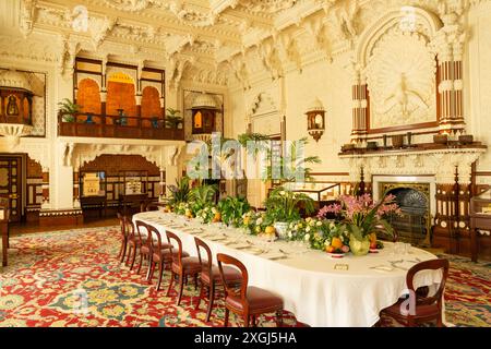 Île de Wight Osborne House Île de Wight East Cowes Île de Wight Angleterre GB Europe - intérieur appartements royaux Inde style Durbar Room Banque D'Images