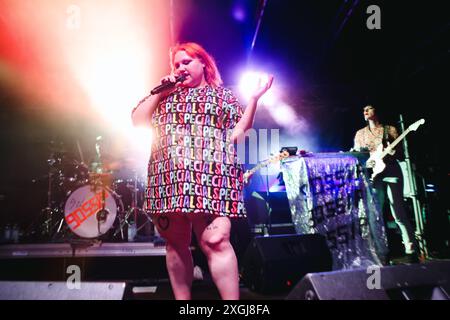 Milan, Italie. 23 juin 2024. Beth Ditto de Gossip se produit en concert au Circolo Magnolia de Milan, Italie, le 23 juin 2024 (photo Alessandro Bremec/NurPhoto) crédit : NurPhoto SRL/Alamy Live News Banque D'Images