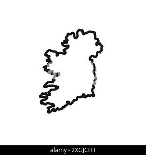 Collection de jeu de logo de vecteur d'icône de carte Irlande pour l'interface utilisateur de l'application Web Illustration de Vecteur