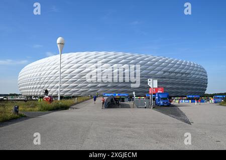 Munich, Allemagne. 09 juillet 2024. Munich, Allemagne, 09 juin 2024 : Munich Football Arena, Munich, Allemagne. (Igor Kupljenik/SPP) crédit : SPP Sport Press photo. /Alamy Live News Banque D'Images