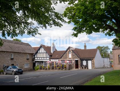 Kirk Yetholm village, porte d'entrée des Cheviot Hills, Scottish Borders, Écosse. ROYAUME-UNI Banque D'Images