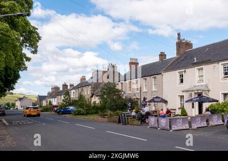 Plough Hotel, Town Yetholm, Scottish Borders, porte d'entrée des Cheviots. Écosse, Royaume-Uni Banque D'Images