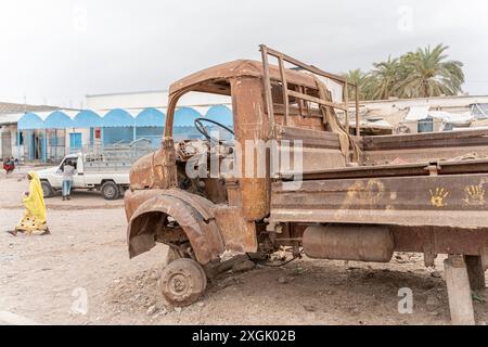 Scène de rue à Tadjourah, République de Djibouti, Afrique Banque D'Images