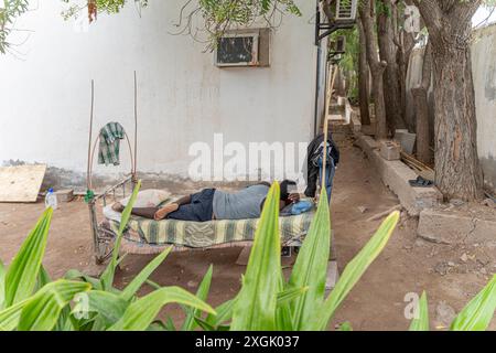 Scène de rue à Tadjourah, République de Djibouti, Afrique Banque D'Images