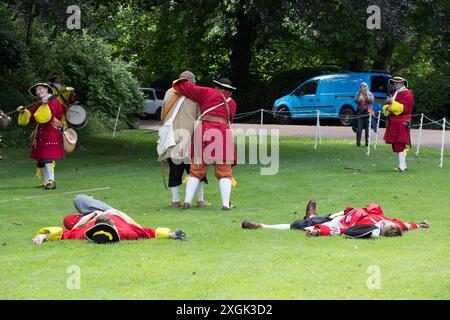 Reconstitution de la rébellion de Monmouth Banque D'Images