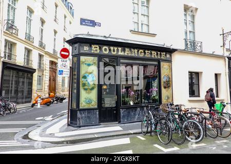 Hôtel du petit Moulin Paris | le Marais, hôtel de charme quatre étoiles au coeur du haut Marais, dans la plus ancienne boulangerie parisienne d'origine, France. Banque D'Images